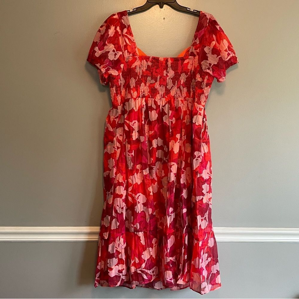 Torrid Red and Pink Floral Dress - Picture 7 of 10